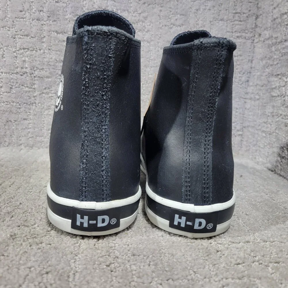 Harley-Davidson Baxter II Mens Size US 12 Black Leather High Top Sneakers D93341